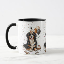 Taza Feliz cumpleaños Bernese Mountain Dog