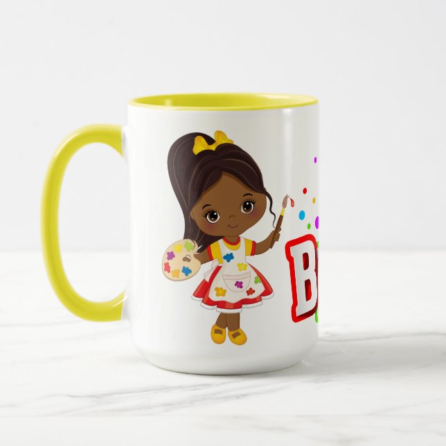 Taza Feliz cumpleaños Brown Artig (Izquierda)