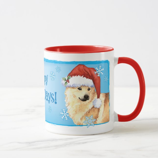 Taza Feliz cumpleaños Buhund noruego (Derecha)