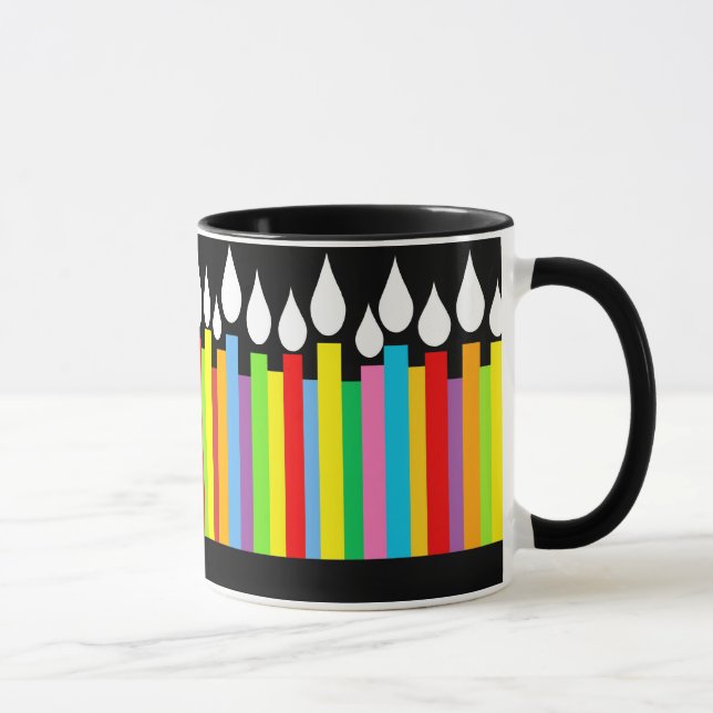 Taza Feliz cumpleaños Candles Mug (Derecha)