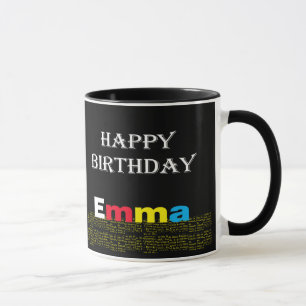 Taza Feliz cumpleaños Emma
