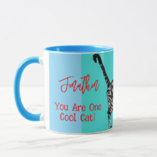 Taza Feliz Cumpleaños Gato Tabby Genial Hombres Marido