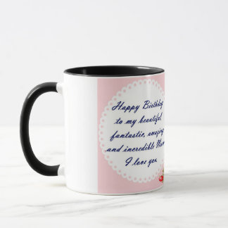Taza Feliz cumpleaños, mamá Mug: Envía amor a cada sip