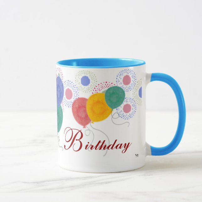 Taza Feliz cumpleaños Mug (Derecha)