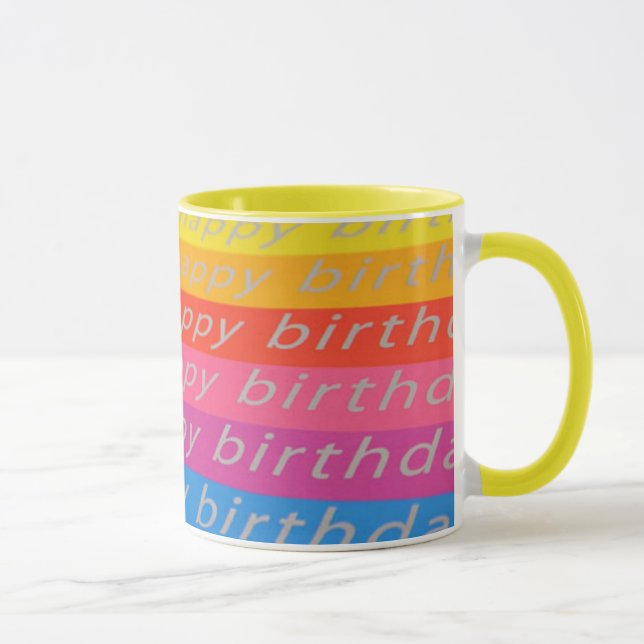Taza Feliz cumpleaños Mug (Derecha)