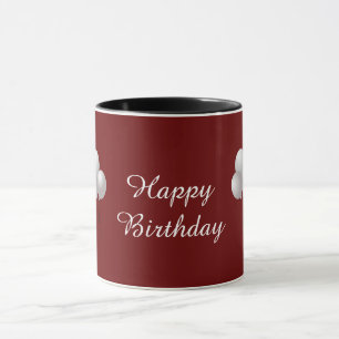 Taza Feliz cumpleaños Mug con ballosas