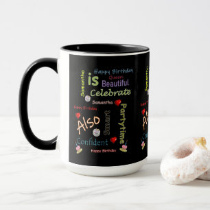 Taza Feliz cumpleaños Mug Samantha