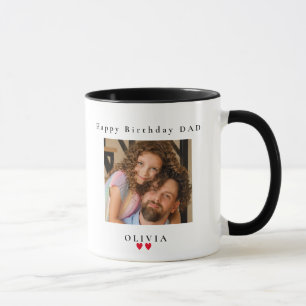 Taza Feliz cumpleaños, papá, mejor padre que nunca.