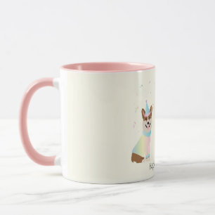 Taza Feliz cumpleaños Pembroke Welsh Corgi Dogs