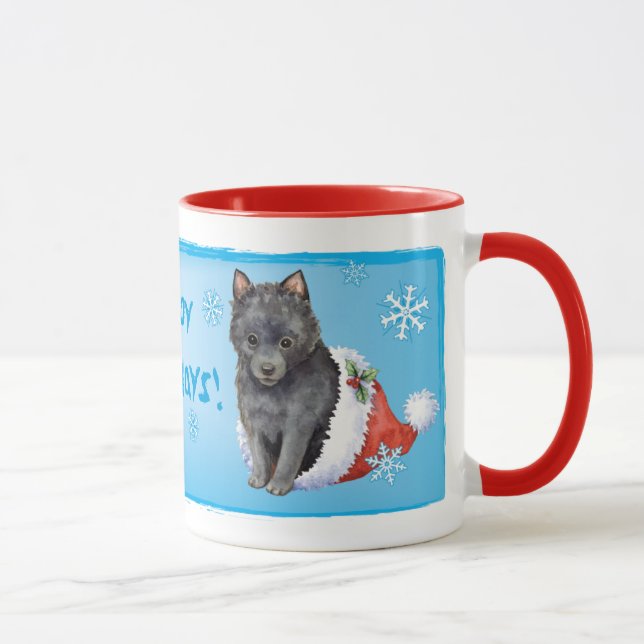 Taza Feliz cumpleaños Schipperke (Derecha)