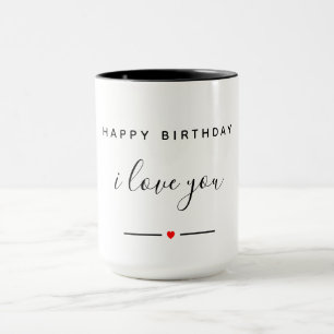 Taza Feliz cumpleaños te amo