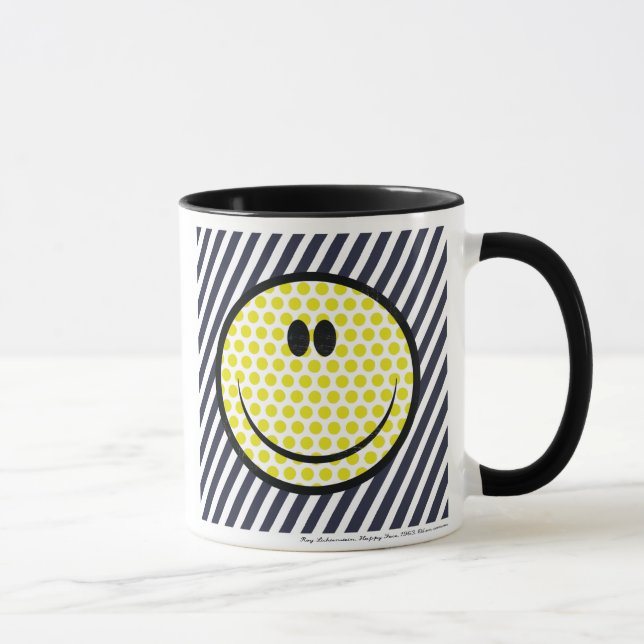Taza feliz de la cara de Roy Lichtenstein (Derecha)