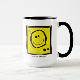taza feliz de la cara del miro de Joan