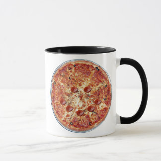 Taza feliz de la pizza