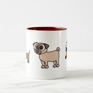 Taza feliz de los perritos