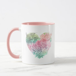 Taza Feliz De Ser Yo Corazón Floral
