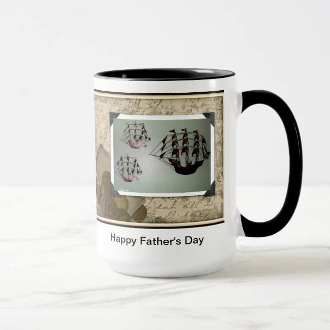Taza feliz del día de padre (Derecha)