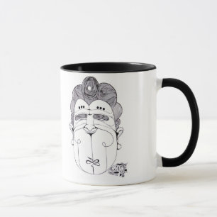 taza feliz del hombre