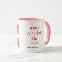 Taza feliz del personalizado de la foto de Nana 2