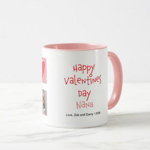 Taza feliz del personalizado de la foto de Nana 2