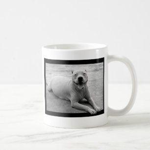 Taza feliz del pitbull