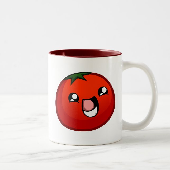 Taza feliz del tomate (Derecha)