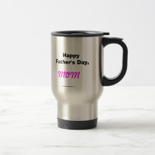 Taza feliz del viaje de la mamá del día de padre