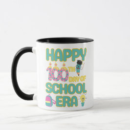 Taza Feliz Día 100 De La Era Escolar
