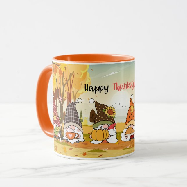 Taza Feliz Día de Acción de Gracias (Anverso izquierdo)