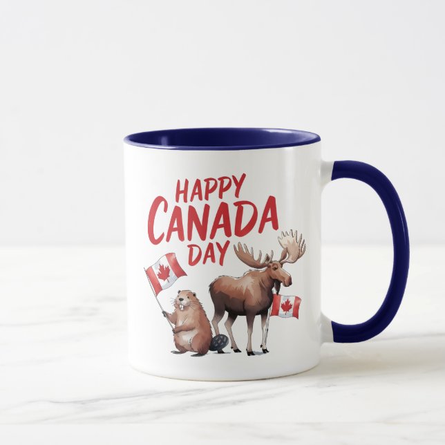 Taza Feliz Día de Canadá (Derecha)