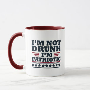 Taza Feliz día de la independencia gracioso 4 de julio