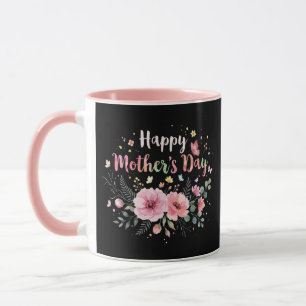 Taza Feliz día de la madre 2026 Floral lindo para mujer
