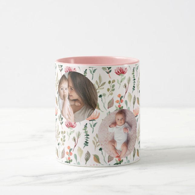 Taza Feliz Día de la Madre a la mejor foto de mamá (Centro)