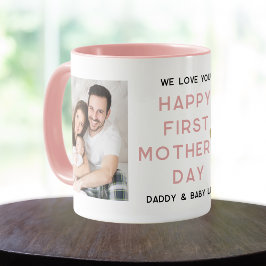 Taza Feliz Día de la Madre a la nueva madre Collage de