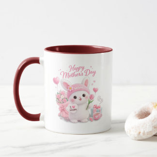 Taza Feliz Día de la Madre - Amor de Conejito Adorable