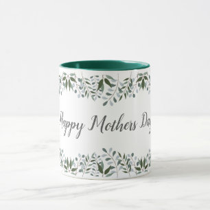Taza Feliz Día de la Madre Eucalyptus Greeneration Flor