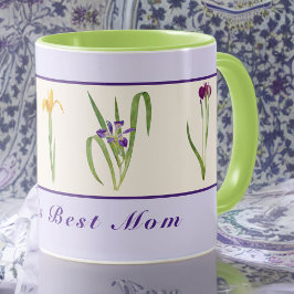 Taza Feliz Día de la Madre Morado irlandeses a la mejor