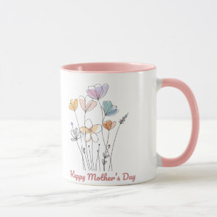 Taza Feliz Día de la Madre Mug - Un hermoso regalo flor