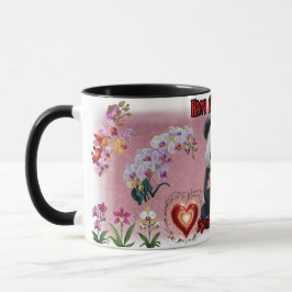 Taza Feliz Día de la Madre por un Panda en un Colorido