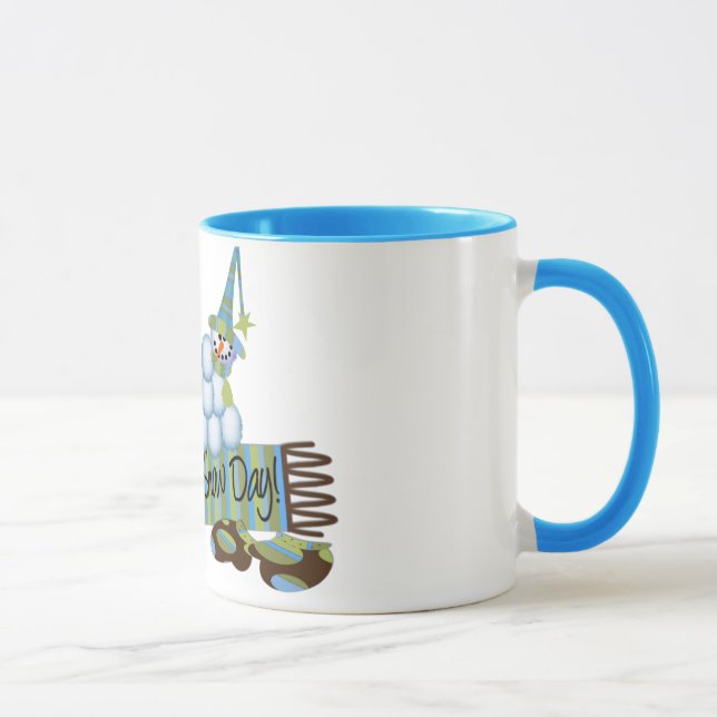 Taza Feliz día de nieve Mug (Derecha)