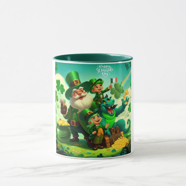 Taza Feliz Día de San Patricio colorido (Centro)