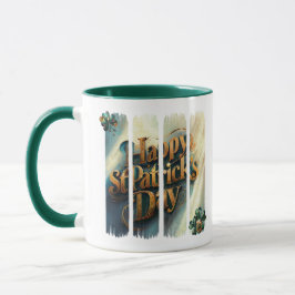 Taza Feliz Día de San Patricio de Pincel Vertical Mug