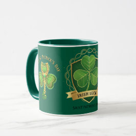 Taza Feliz Día de San Patricio Suerte Irlandesa Tr