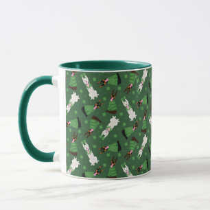 Taza Feliz Día de San Patrón Perros Dobermann