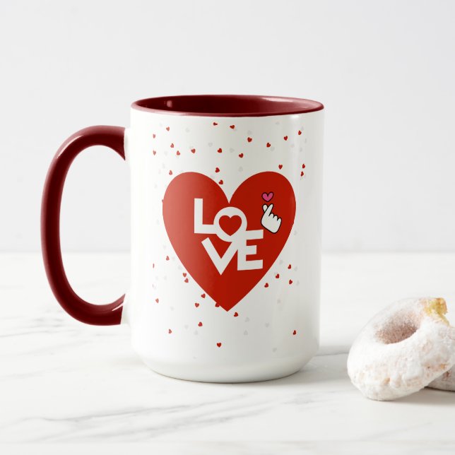 Taza Feliz Día de San Valentín (Con donut)