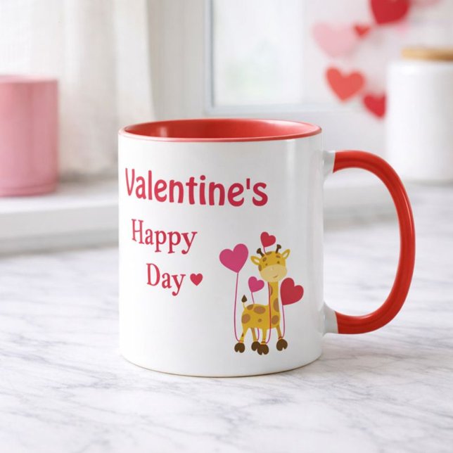 Taza Feliz Día de San Valentín a papá Safari tema (Subido por el creador)