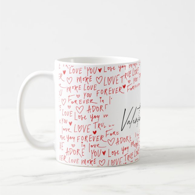 Taza Feliz Día de San Valentín – Café y Té Románti (Izquierda)