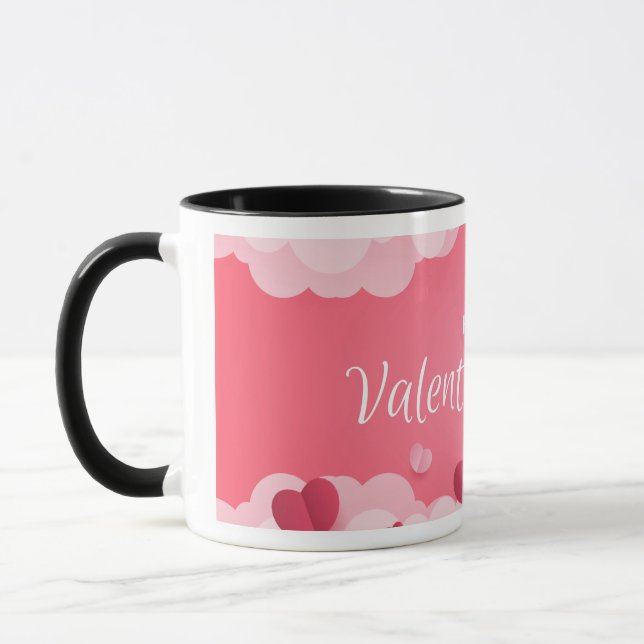 Taza Feliz día de San Valentín Corazón Bonito (Izquierda)