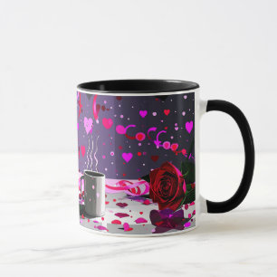 Taza Feliz Día de San Valentín Dulce Con Todo Mi Amor