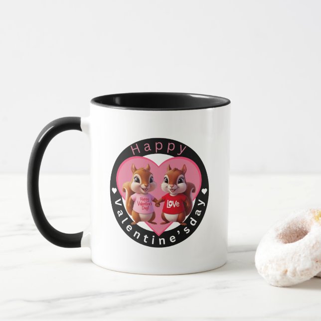 Taza Feliz Día de San Valentín Mug (Con donut)